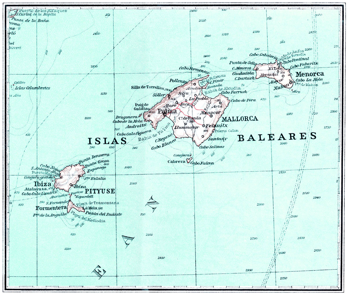 Balearic Island Map