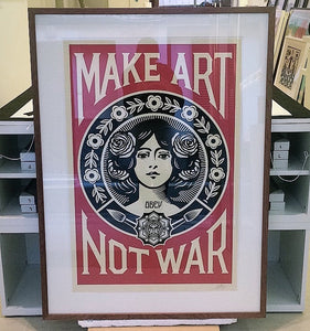 Make Art Not War Poster