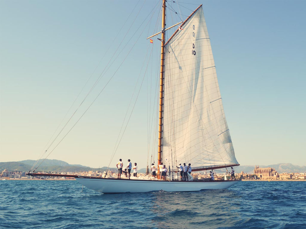 White Sailing Yacht