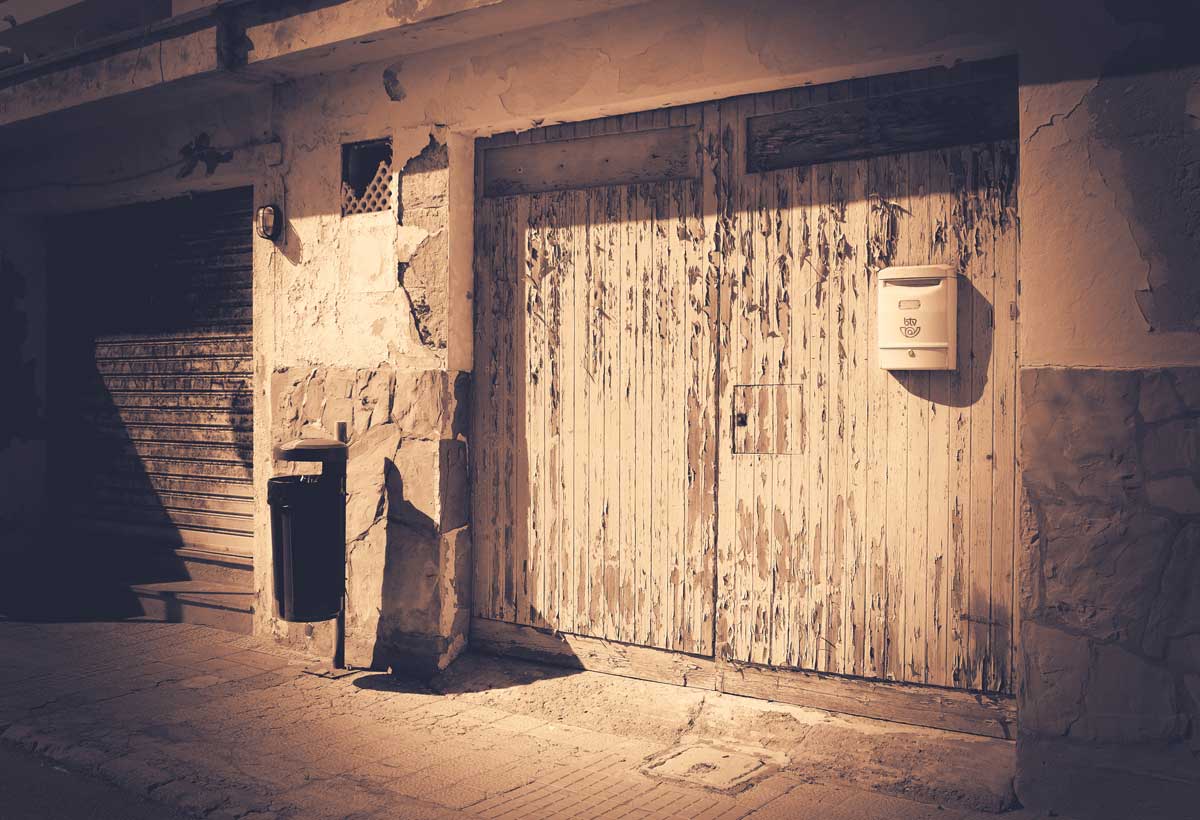 Garage Door Sepia | Photo Art