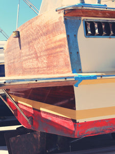 Red Wooden Boat Renovation